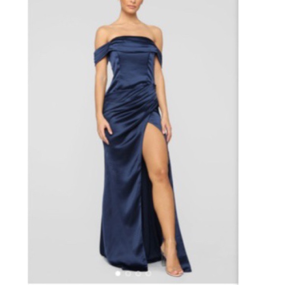 Fashion Nova Tiara Satin Dress